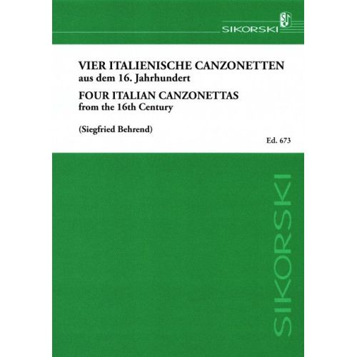 4 italienische Canzonetten...