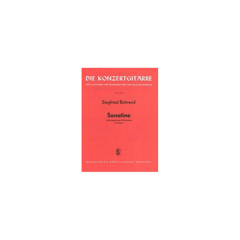 Behrend, Siegfried - Sonatine nach japanischen Volksliedern