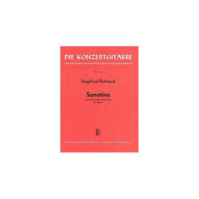 Behrend, Siegfried - Sonatine nach japanischen Volksliedern