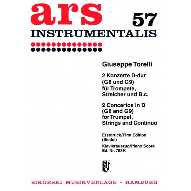 Torelli, Giuseppe - 2 Konzerte G 8 / G 9