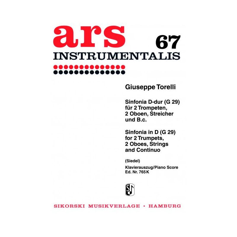 Torelli, Giuseppe - Sinfonia G 29