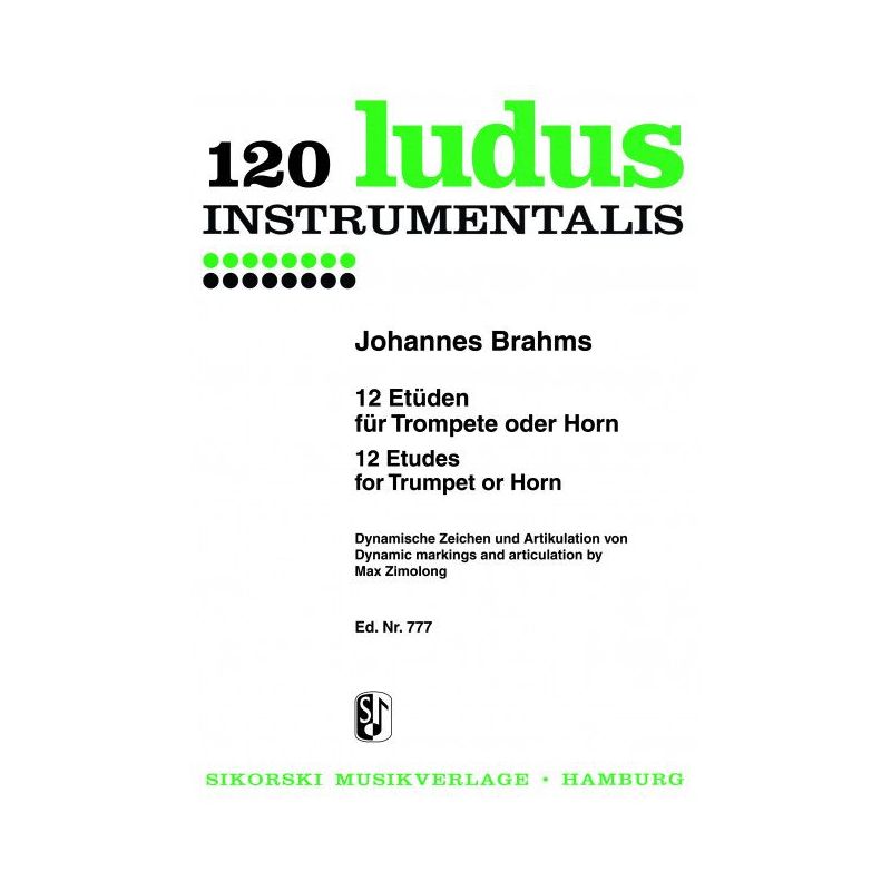 Brahms, Johannes - 12 Etüden