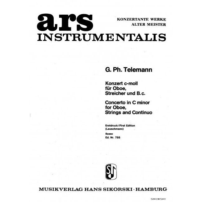 Telemann, Georg Philipp - Konzert TWV 51:c2
