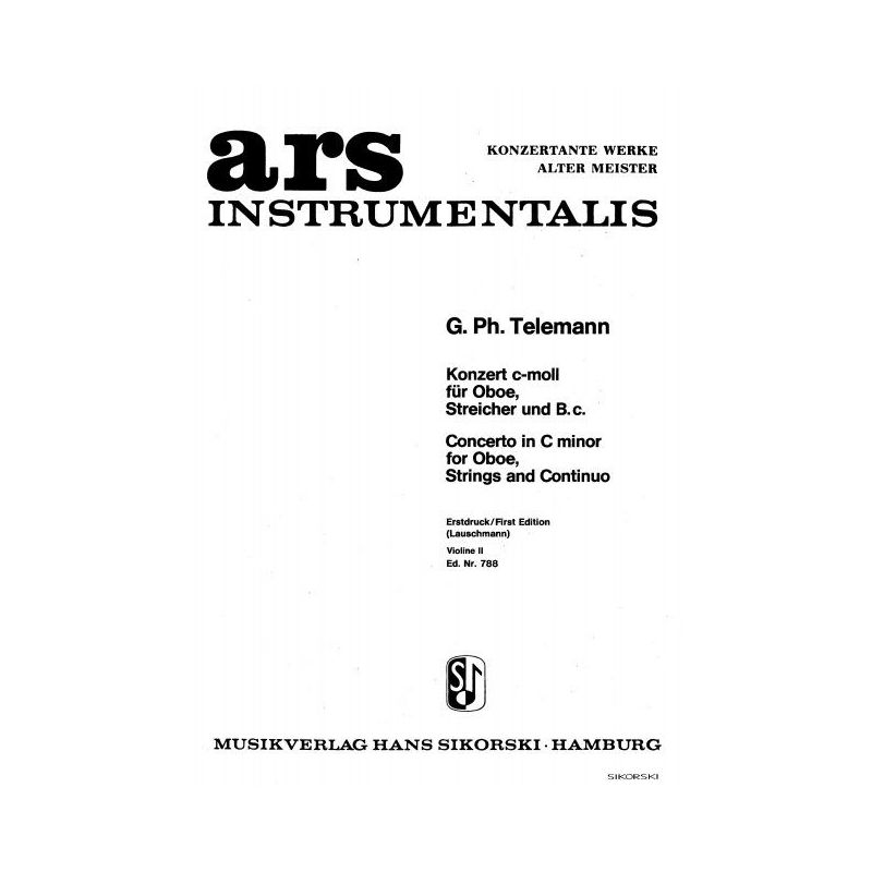 Telemann, Georg Philipp - Konzert TWV 51:c2