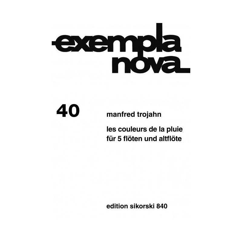 Trojahn, Manfred - Les couleurs de la pluie 40