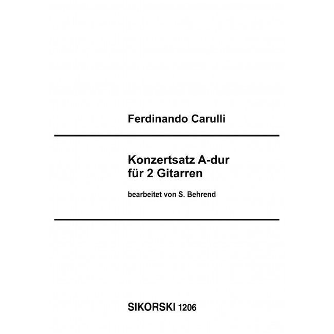 Carulli, Ferdinando - Konzertsatz