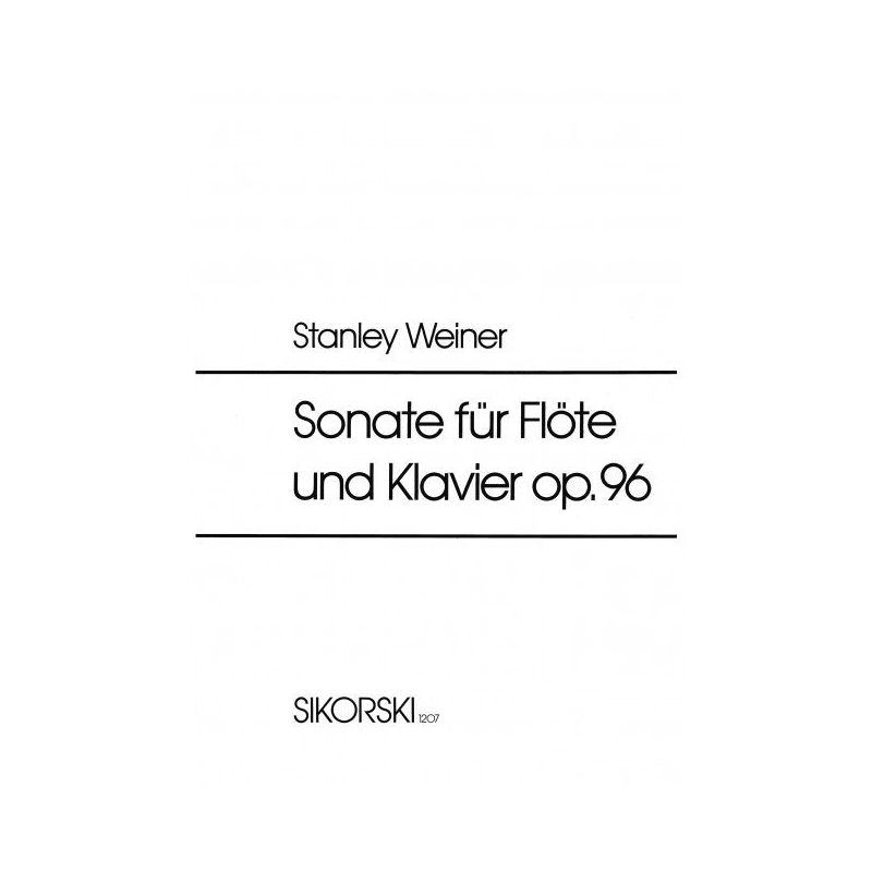Weiner, Stanley - Sonate op. 96