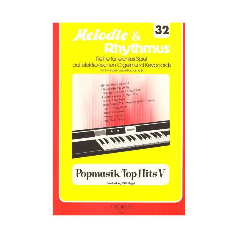 Melodie & Rhythmus, Heft 32: Popmusik Top Hits 5