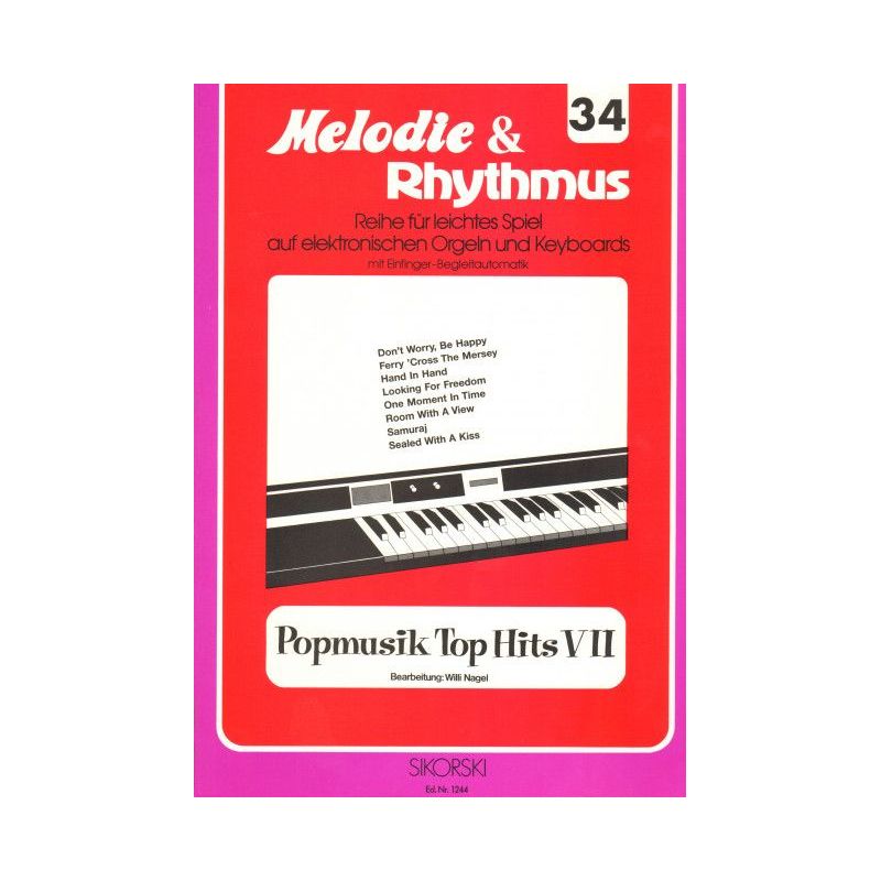 Melodie & Rhythmus, Heft 34: Popmusik Top Hits 7