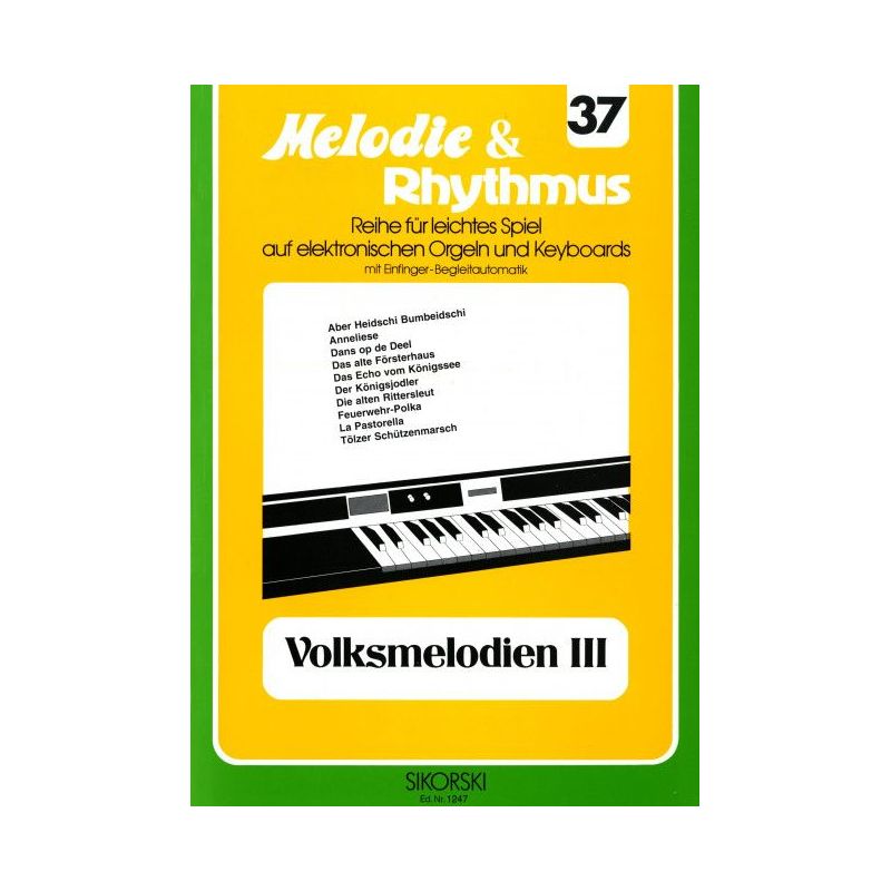 Melodie & Rhythmus, Heft 37: Volksmelodien 3