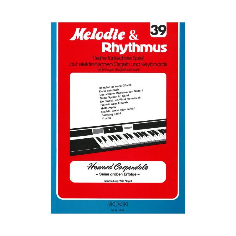 Melodie & Rhythmus, Heft 39: Howard Carpendale - Seine großen Erfolge