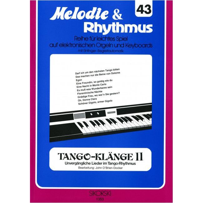 Melodie & Rhythmus, Heft 43: Tango-Klänge 2