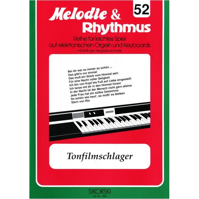 Melodie & Rhythmus, Heft 52: Tonfilmschlager 1