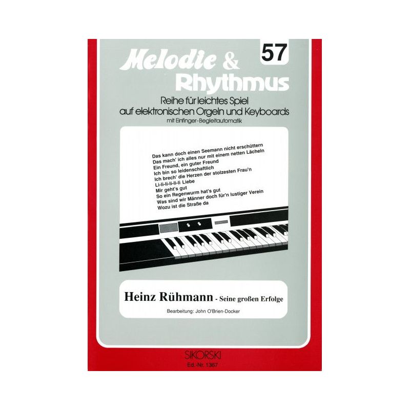 Melodie & Rhythmus, Heft 57: Heinz Rühmann - Seine großen Erfolge