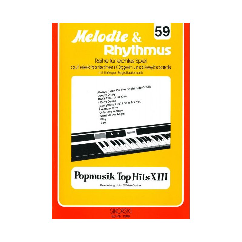 Melodie & Rhythmus, Heft 59: Popmusik Top Hits 13