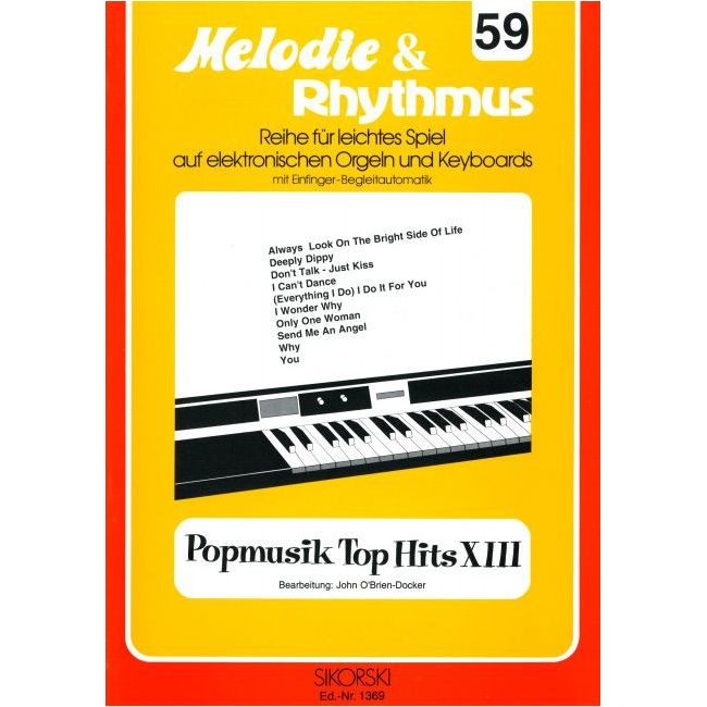 Melodie & Rhythmus, Heft 59: Popmusik Top Hits 13