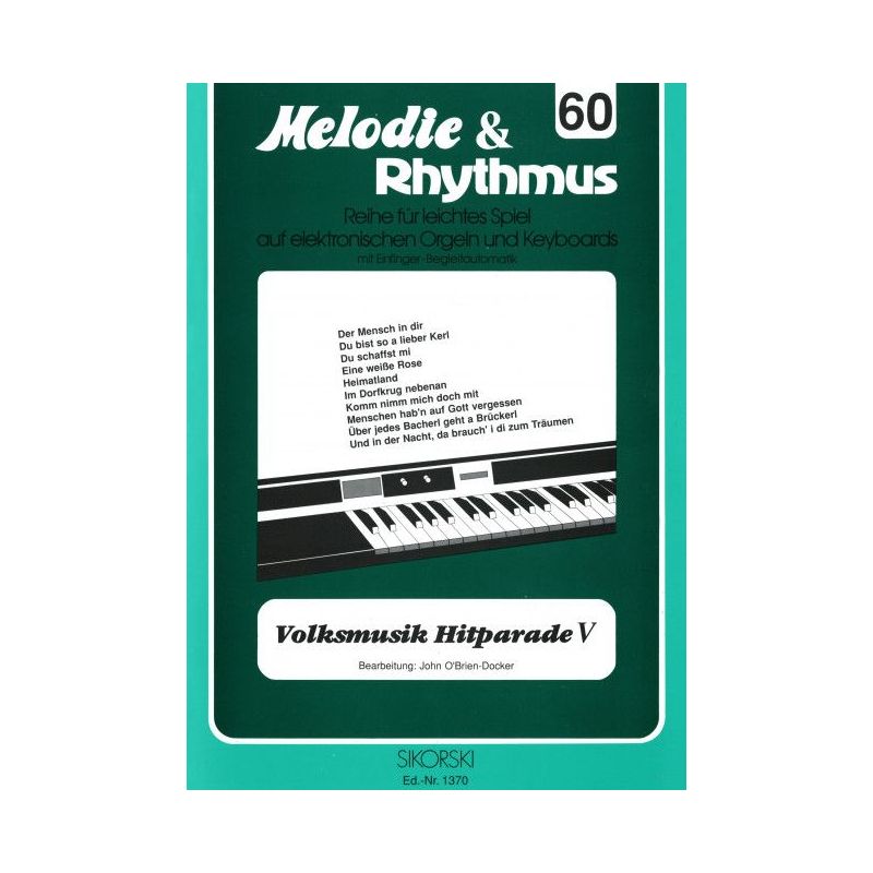 Melodie & Rhythmus, Heft 60: Volksmusik Hitparade 5
