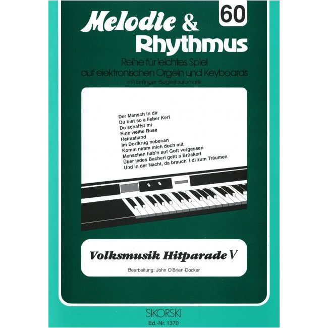 Melodie & Rhythmus, Heft 60: Volksmusik Hitparade 5