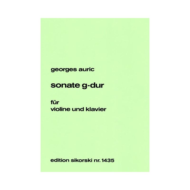Auric, Georges - Sonate