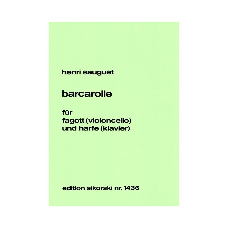 Sauguet, Henri - Barcarolle