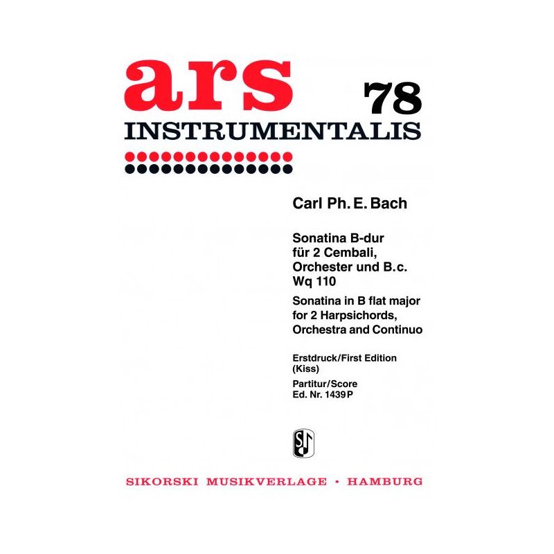 Bach, Carl Philipp Emanuel - Sonatina Wq 110