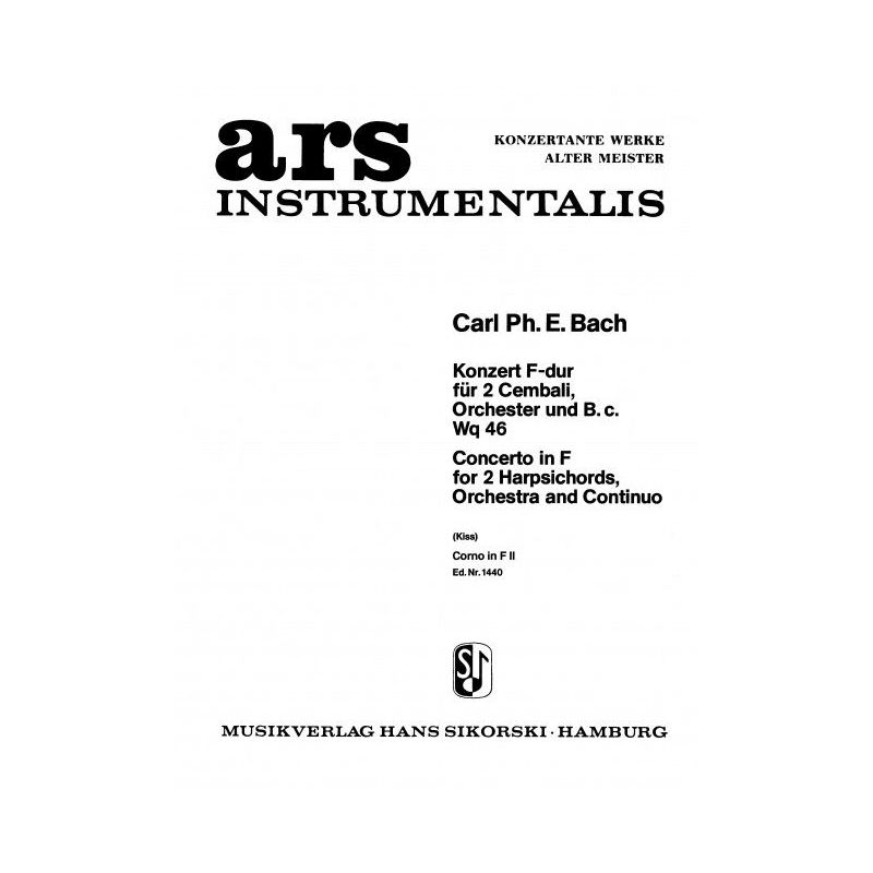 Bach, Carl Philipp Emanuel - Konzert Wq 46