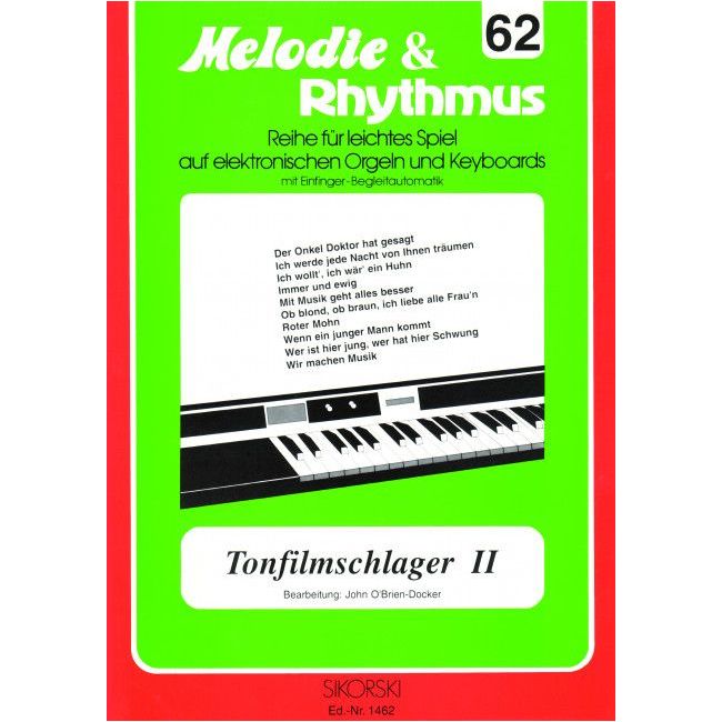 Melodie & Rhythmus, Heft 62: Tonfilmschlager 2