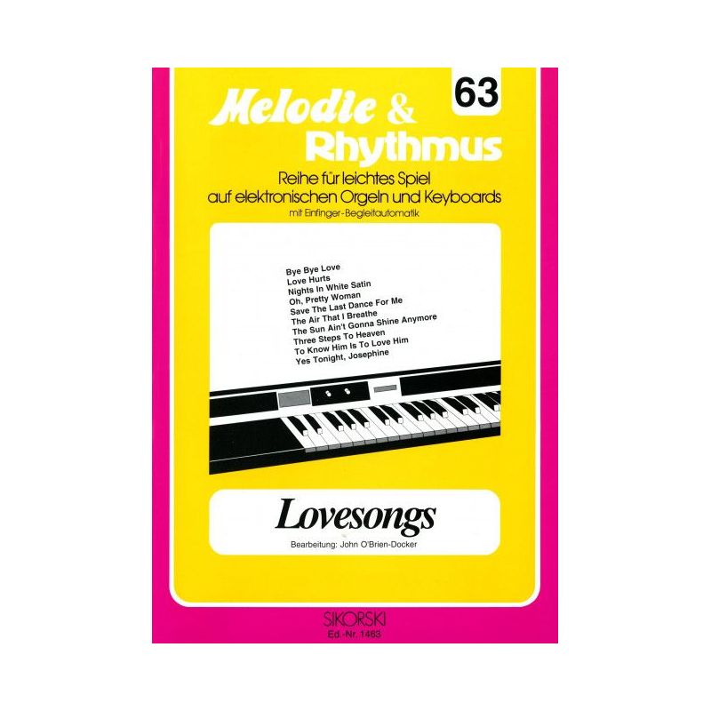 Melodie & Rhythmus, Heft 63: Lovesongs 1