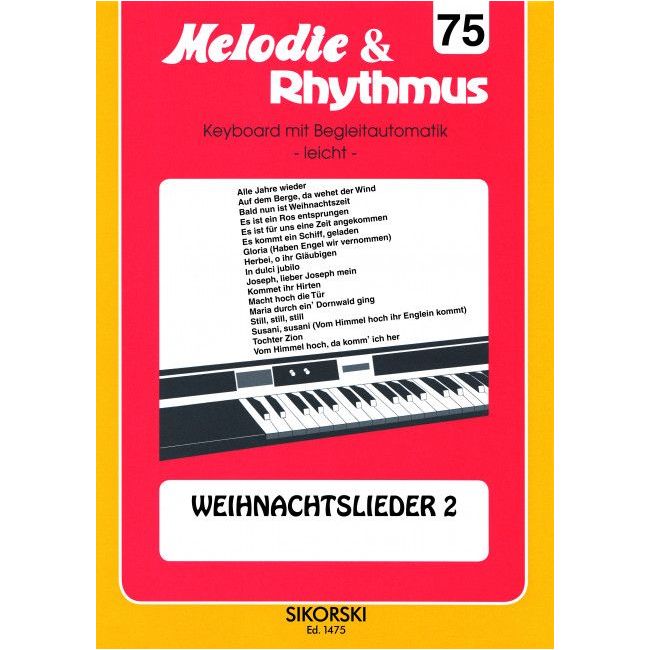 Melodie & Rhythmus, Heft 75: Weihnachtslieder 2