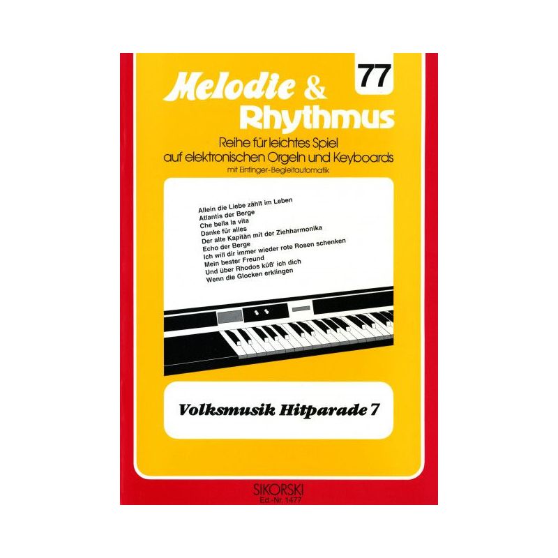 Melodie & Rhythmus, Heft 77: Volksmusik Hitparade 7