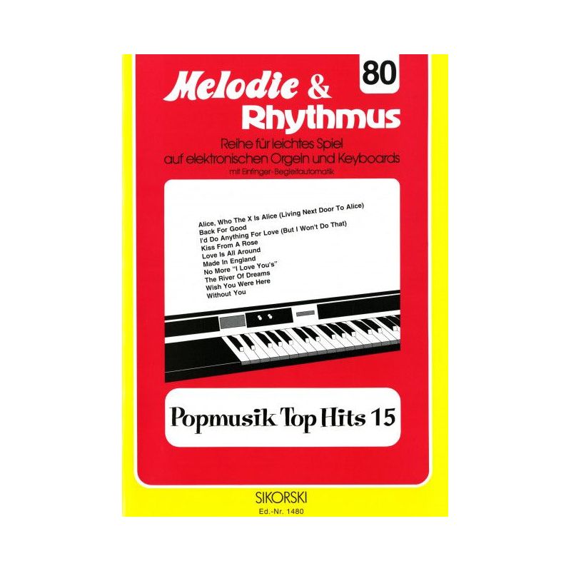 Melodie & Rhythmus, Heft 80: Popmusik Top Hits 15