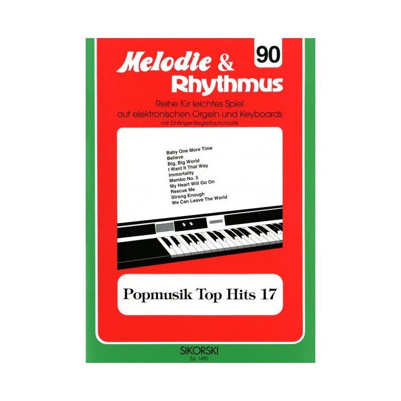 Melodie & Rhythmus, Heft 90: Popmusik Top Hits 17