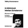 Arzoumanov, Valéry - In memoriam Warlam Schalamow op. 103