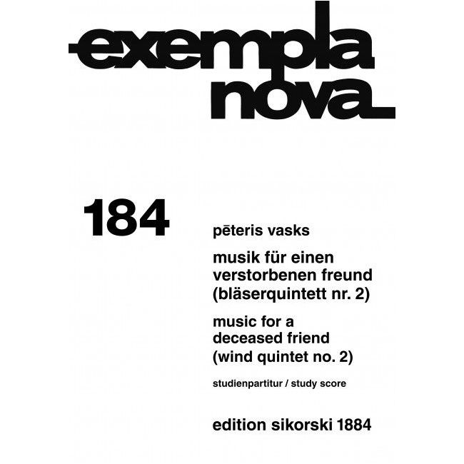 Vasks, P?teris - Musik für einen verstorbenen Freund 184