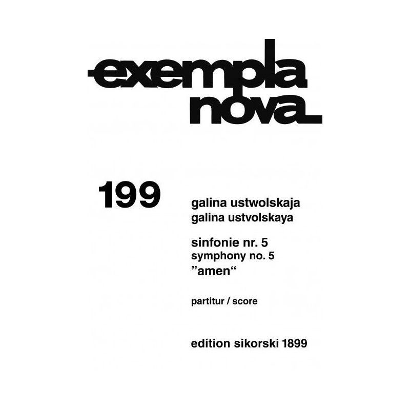 Ustvolskaya, Galina - Sinfonie Nr. 5 199