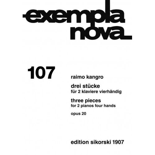 Kangro, Raimo - 3 Stücke...