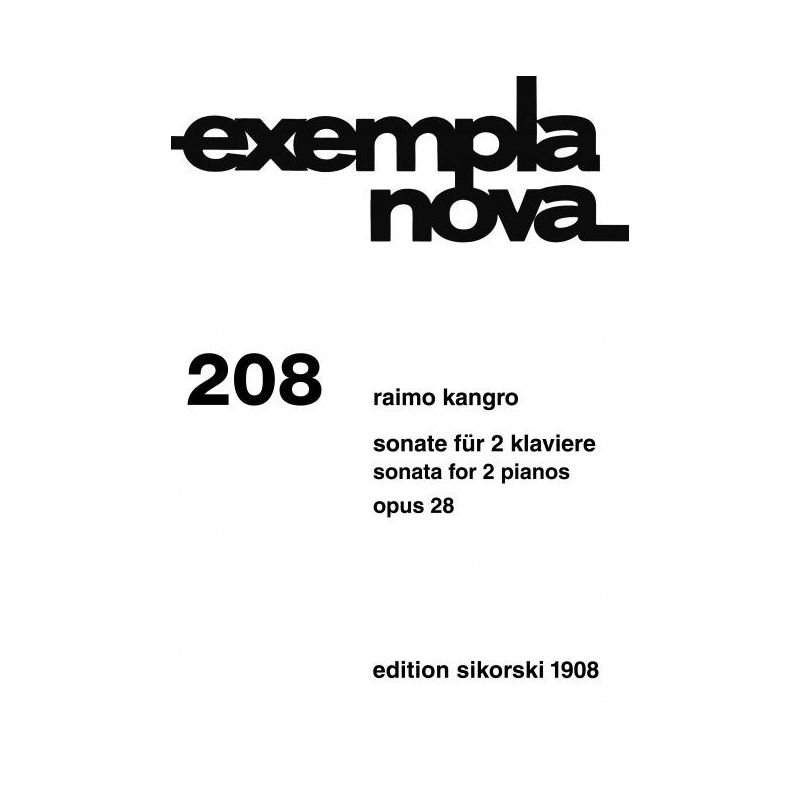 Kangro, Raimo - Sonate op. 28 208