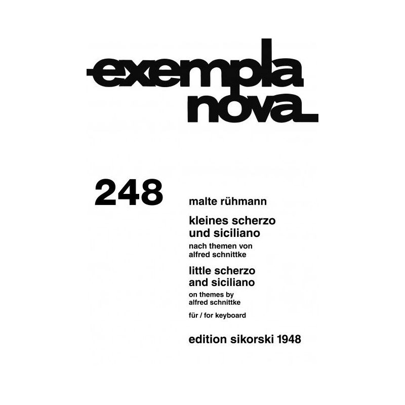 Rühmann, Malte - Kleines Scherzo und Siciliano op. 1 a + 1 b 248