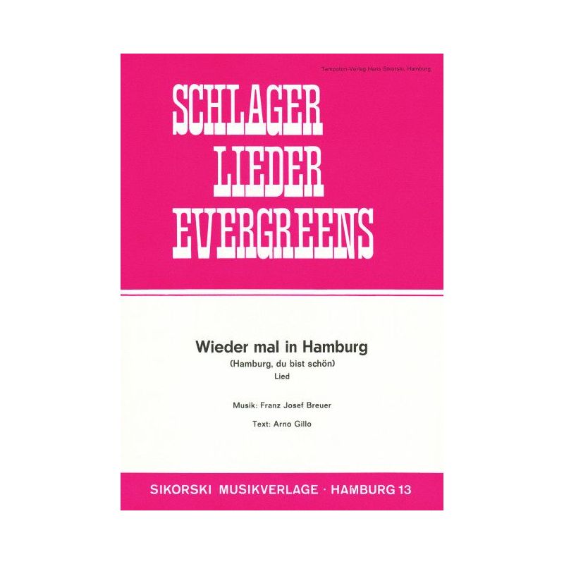 Breuer, Franz Josef - Wieder mal in Hamburg (Hamburg, du bist schön)