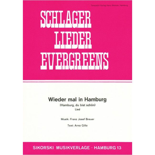 Breuer, Franz Josef - Wieder mal in Hamburg (Hamburg, du bist schön)