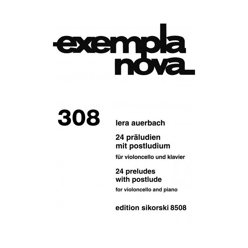 Auerbach, Lera - 24 Präludien mit Postludium op. 47 308