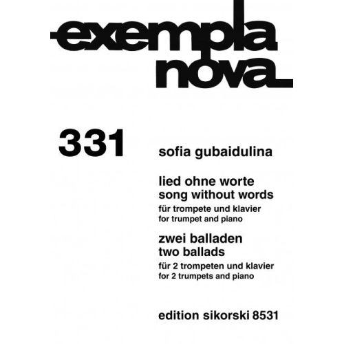 Gubaidulina, Sofia - Lied ohne Worte / 2 Balladen 331