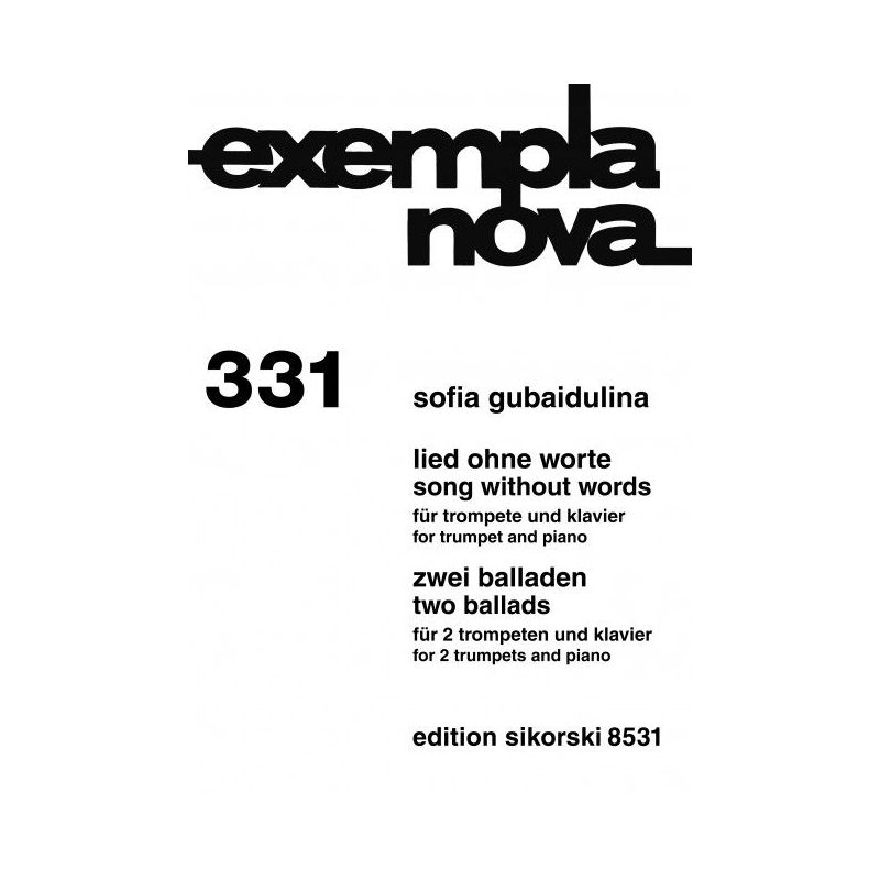 Gubaidulina, Sofia - Lied ohne Worte / 2 Balladen 331