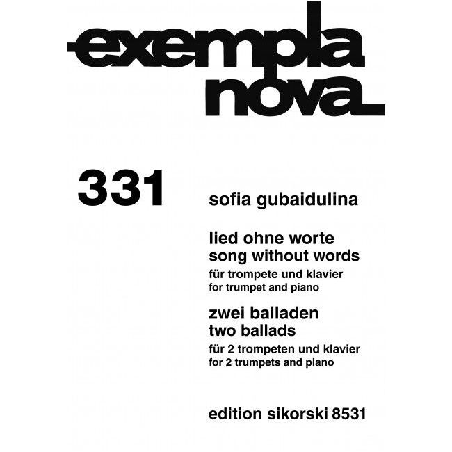 Gubaidulina, Sofia - Lied ohne Worte / 2 Balladen 331