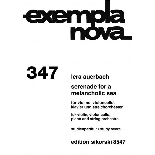 Auerbach, Lera - Serenade For A Melancholic Sea op. 68 347