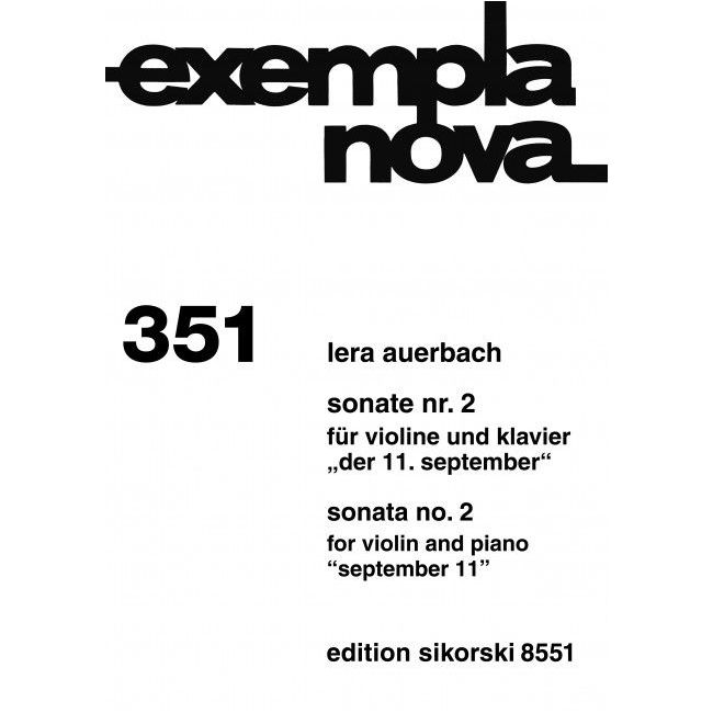 Auerbach, Lera - Sonate Nr. 2 op. 63 351