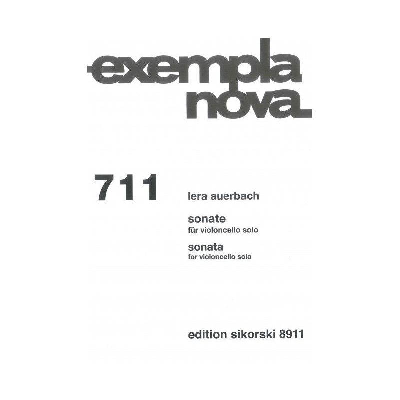 Auerbach, Lera - Sonate für Violoncello 711
