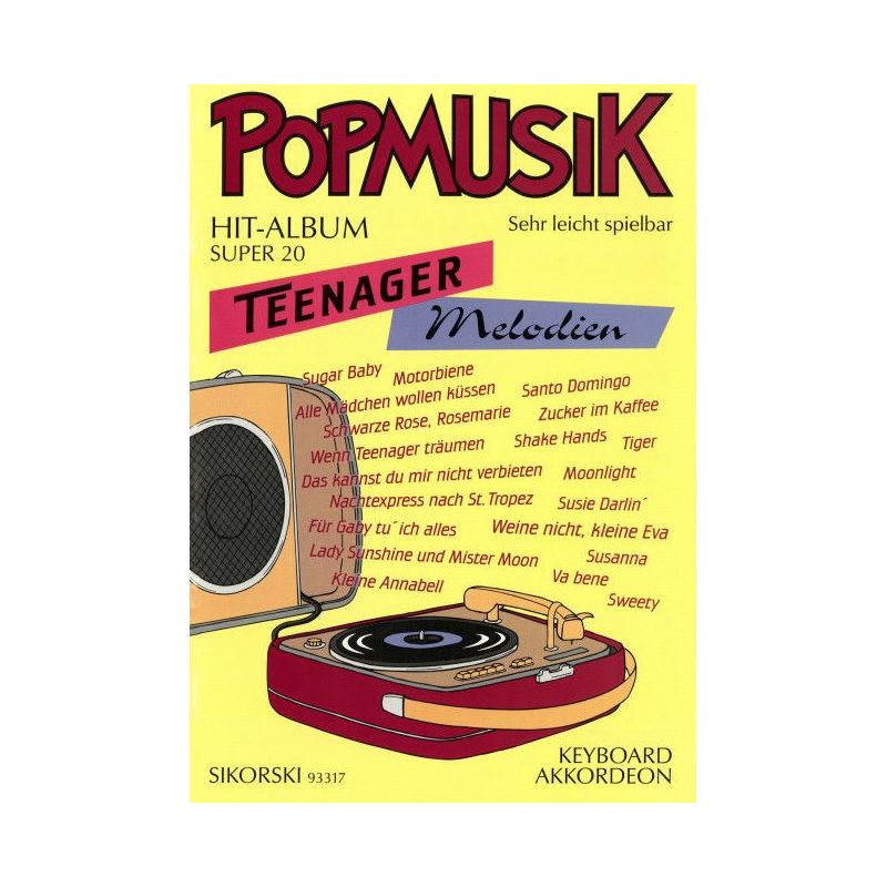 Popmusik Hit-Album Super 20: Teenager-Melodien
