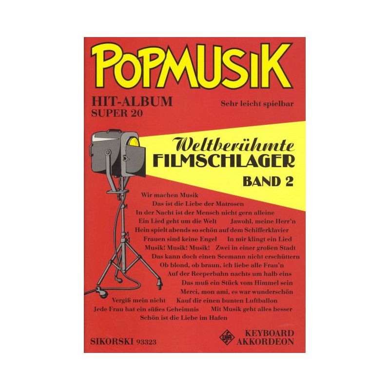 Popmusik Hit-Album Super 20: 20 weltberühmte Filmschlager 2
