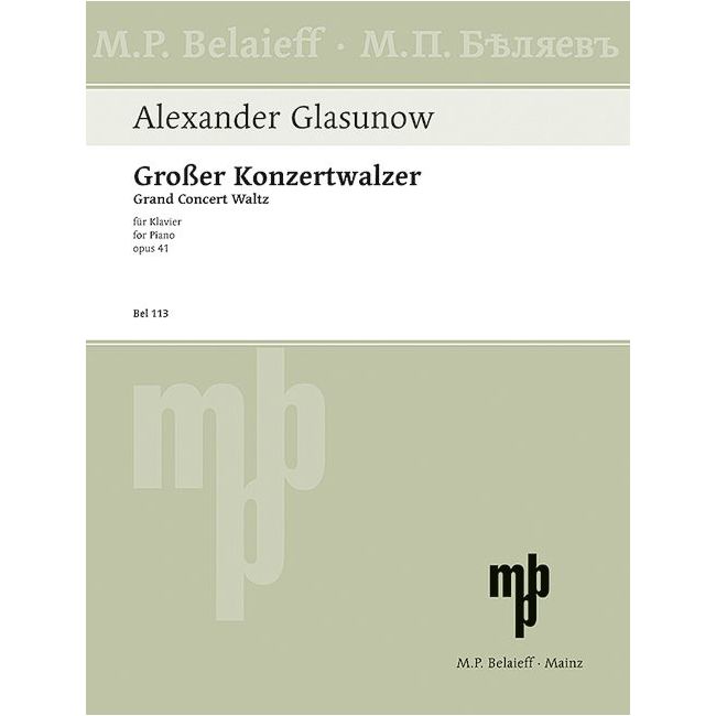 Glazunov, Alexander - Grand Concert Waltz Eb major op. 41